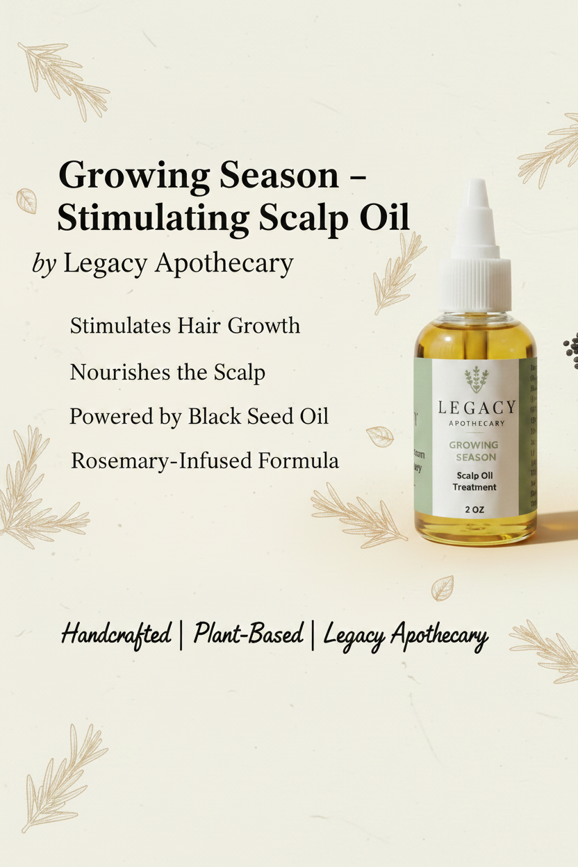 Growing Season - stimulating scalp oil.